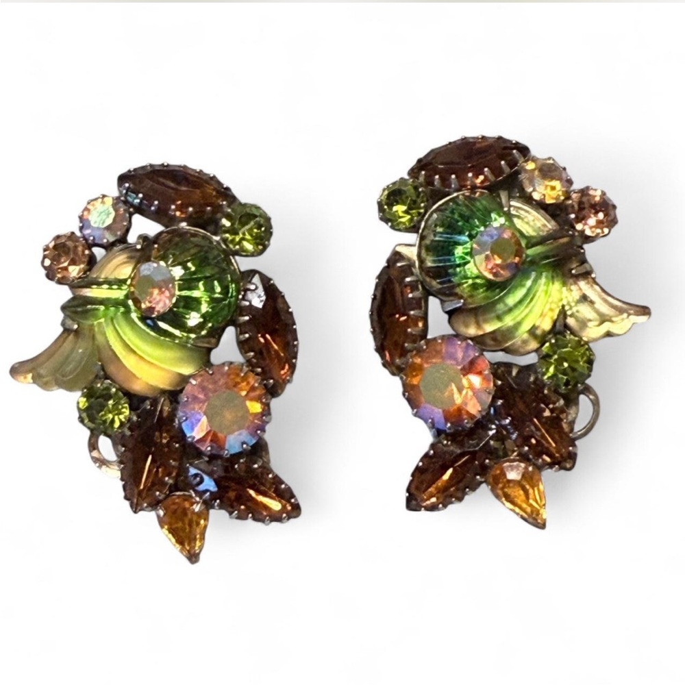 Vintage 1950’s EDLEE signed Rhinestone Scatter Pins
